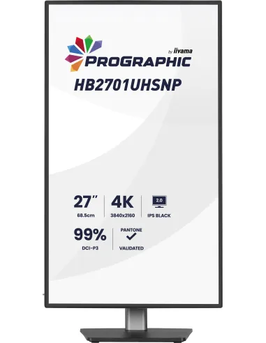Monitor KVM 27" 4K Iiyama ProGraphic HB2701UHSNP-B1 USB-C