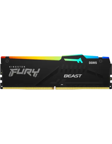 Kingston FURY Beast RGB KF560C36BBE2A-16 DDR5 16GB 6000MT/s CL36 AMD EXPO e Intel XMP 3.0 Negras