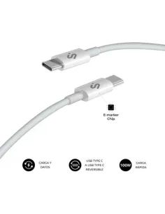 Subblim SUBCAB-C10090 Cable USB-C Powermag LED 100W C-C 2 m-1404422