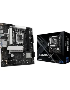 ASRock B860M-X Intel Socket LGA1851 Micro-ATX DDR5 PCIe 3.0 M.2 USB 3.1 Gen2 HD Audio