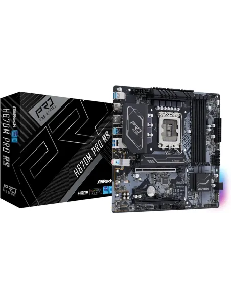 ASRock H670M Pro RS Intel Socket LGA1700 Micro-ATX DDR4