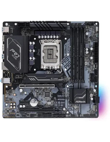 Placa base ASRock H670M Pro RS Micro-ATX para Socket LGA1700