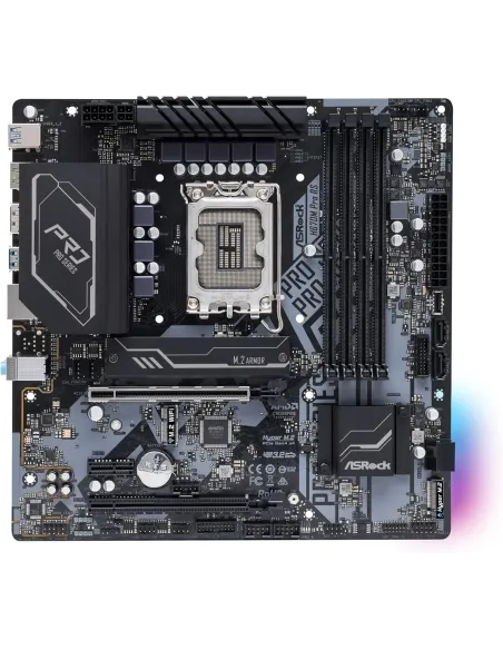 Placa base ASRock H670M Pro RS Micro-ATX para Socket LGA1700