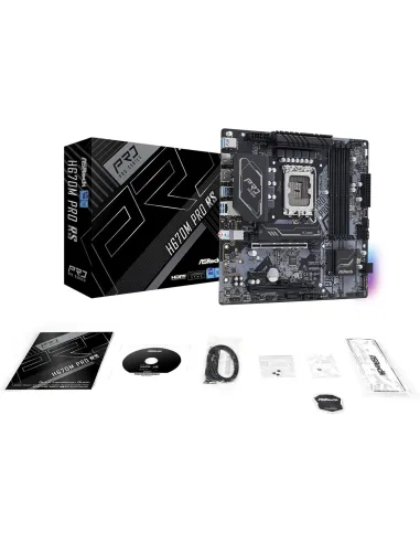 Placa base ASRock H670M Pro RS Micro-ATX para Socket LGA1700