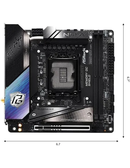 Placa base Mini-ITX LGA1851 ASRock Z890I Nova WiFi