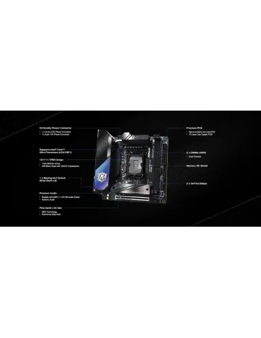 Placa base Mini-ITX LGA1851 ASRock Z890I Nova WiFi