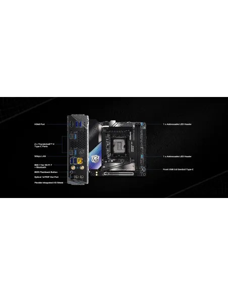 Placa base Mini-ITX LGA1851 ASRock Z890I Nova WiFi