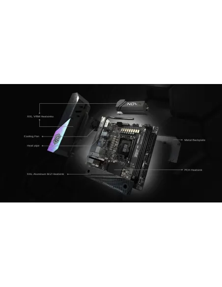 Placa base Mini-ITX LGA1851 ASRock Z890I Nova WiFi