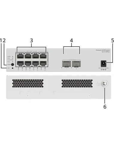 Switch PoE Huawei eKitEngine S210-8P2J para cámaras y AP
