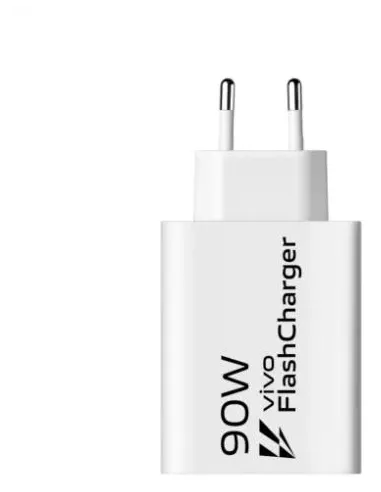 Cargador USB-A vivo 90W FlashCharge en blanco