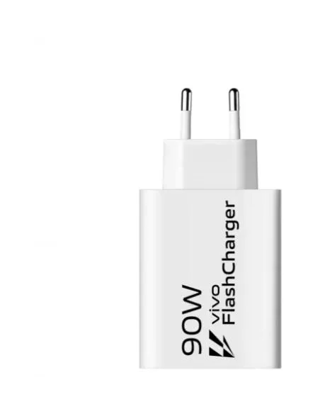 Cargador USB-A vivo 90W FlashCharge en blanco