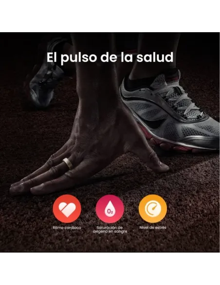 Anillo Inteligente Amazfit Helio Ring Titanio  talla 12