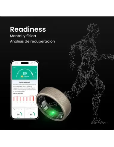 Anillo Inteligente Amazfit Helio Ring Titanio  talla 12