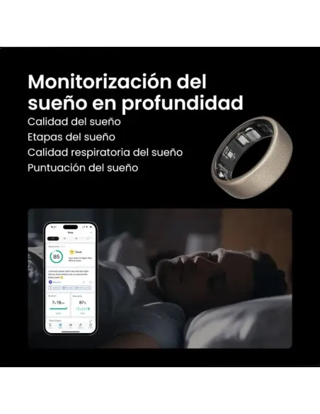 Anillo Inteligente Amazfit Helio Ring Titanio  talla 12
