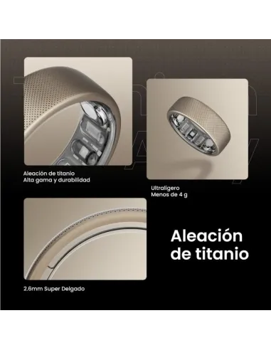 Anillo Inteligente Amazfit Helio Ring Titanio  talla 12