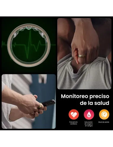 Anillo Inteligente Amazfit Helio Ring Titanio talla 8