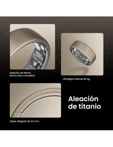 Anillo Inteligente Amazfit Helio Ring Titanio talla 8