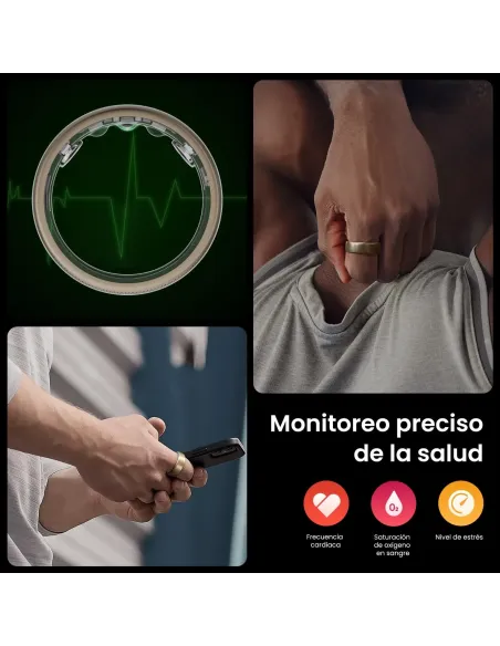 Anillo Inteligente Amazfit Helio Ring Titanio talla 10