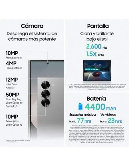 Smartphone Samsung Galaxy Z Fold6 5G 12/256GB Rosa