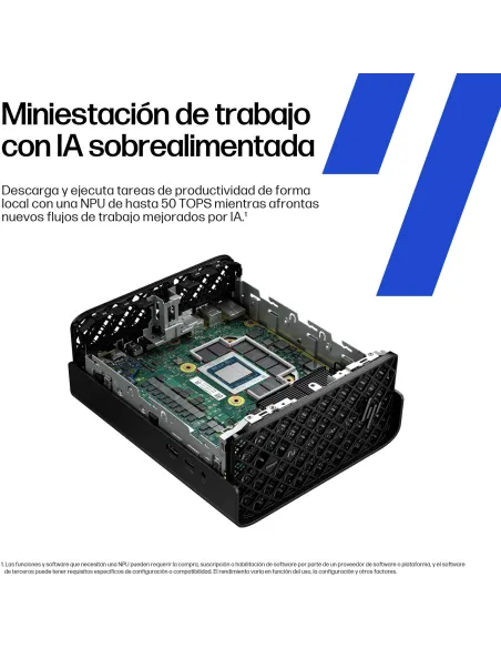 Workstation mini PC HP Z2 Mini G1a A40N1ET para IA local