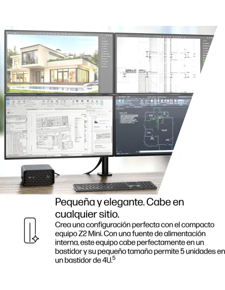 Workstation mini PC HP Z2 Mini G1a A40N1ET para IA local