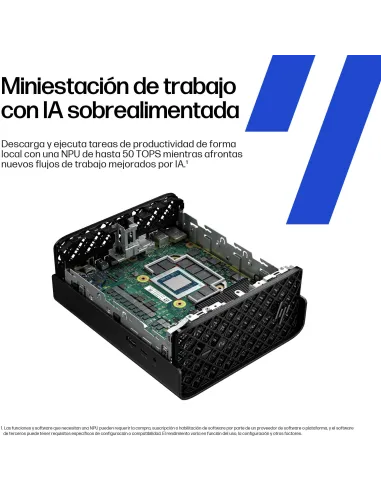 Workstation mini PC HP Z2 Mini G1a A40N0ET para IA local