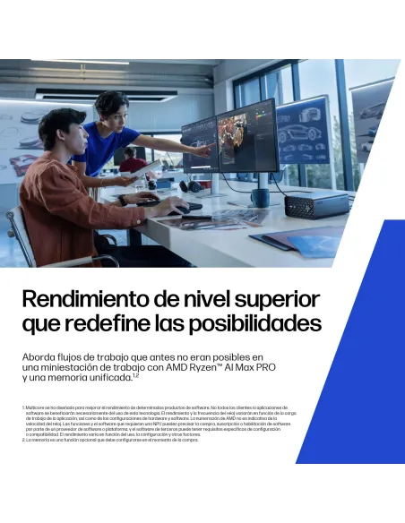 Workstation mini PC HP Z2 Mini G1a A40N0ET para IA local