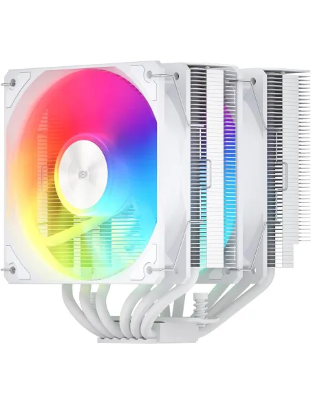 Disipador CPU FSP MP7-WA blanco doble torre ARGB