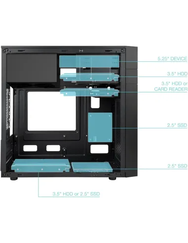 Torre de PC TooQ ISOBOX ULTRA TQC-4701-SP micro ATX