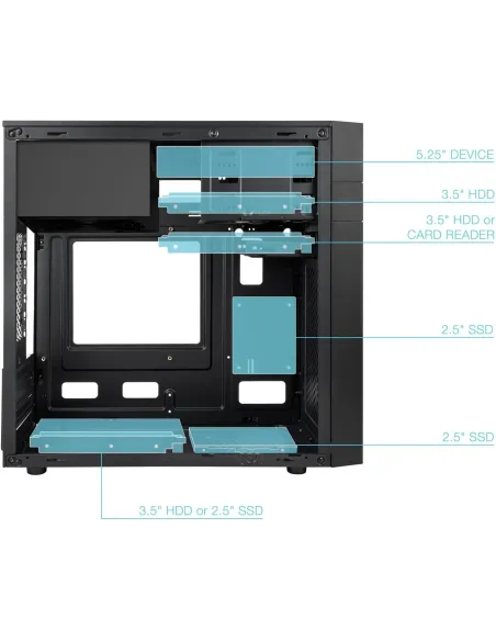 Torre de PC TooQ ISOBOX ULTRA TQC-4701-SP micro ATX