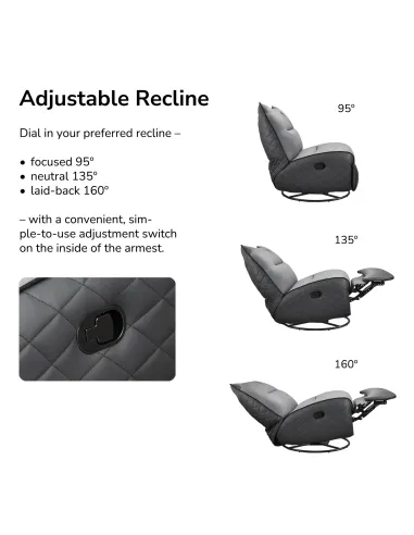 Sofá gaming reclinable COUGAR Overlord Neo Trimotion