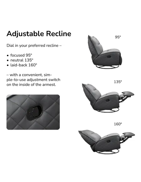 Sofá gaming reclinable COUGAR Overlord Neo Trimotion