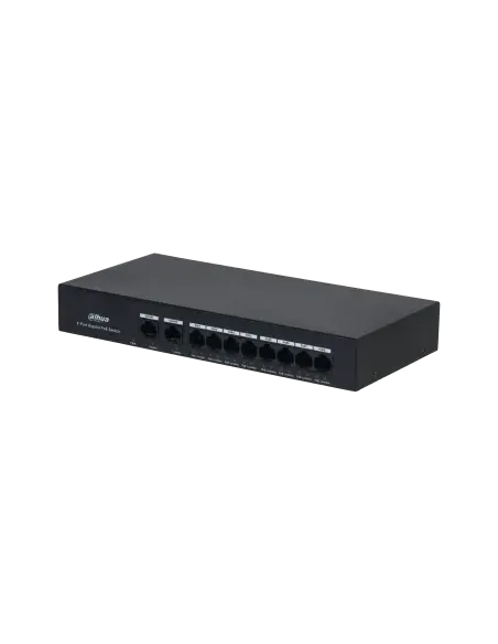 Dahua PFS3010-8GT-65 Switch No Gestionable PoE 8 puertos Gigabit + 2RJ45