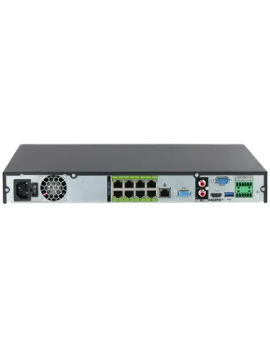 Grabador de Red NVR Dahua NVR5208-8P-EI2 con PoE 8K