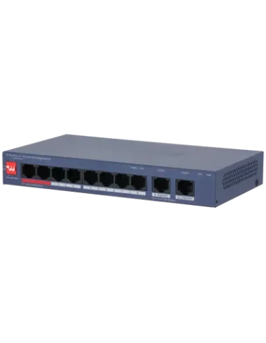 Switch Dahua CS4010-8ET2GT-110 con DoLynk y uplink Gigabit