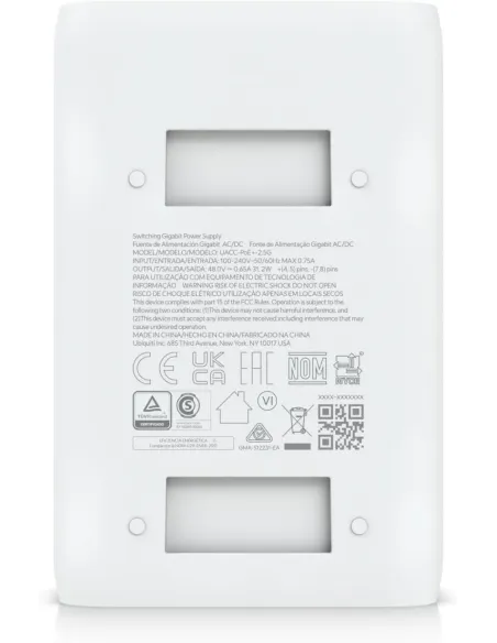 Inyector PoE+ 2.5G UBIQUITI UACC-POE+-2.5G UniFi 30W
