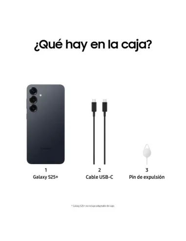 Smartphone Samsung Galaxy S25 Plus 12GB/256GB Negro Azulado