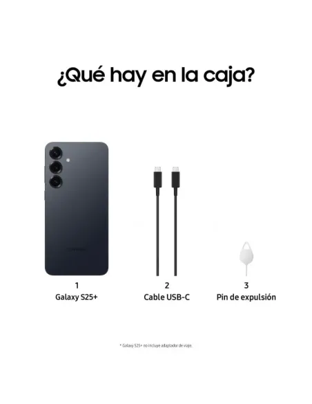 Smartphone Samsung Galaxy S25 Plus 12GB/256GB Negro Azulado