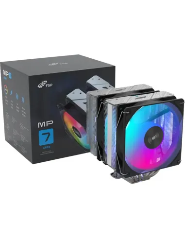 Disipador CPU FSP MP7 ARGB Negro doble torre 153 mm