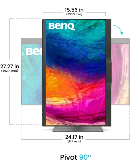 Monitor profesional BenQ PD2770U 27" 4K IPS con USB-C 96 W