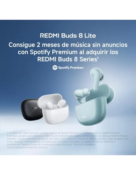 Auriculares TWS Xiaomi Redmi Buds 8 Lite negro con ANC