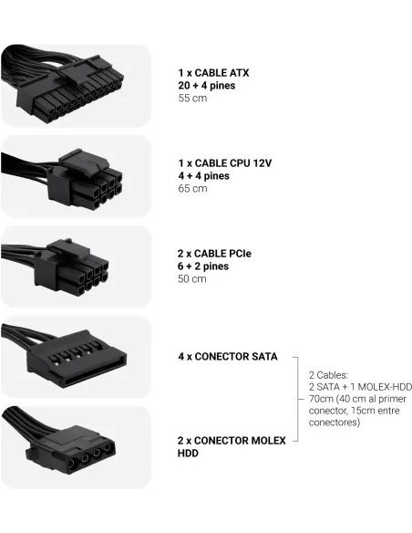 Fuente de Alimentación CoolBox PowerLine3 550W
