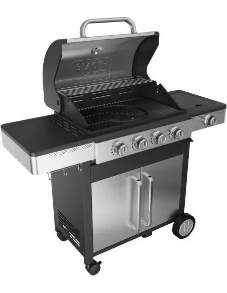 Black+Decker BXOG16550E Barbacoa de Gas 4 Quemadores + 1 de la Marca