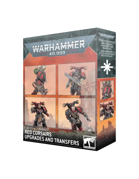 Red Corsairs Upgrades and Transfers Mejoras y calcomanías para Corsarios Rojos Chaos Space Marines Warhammer 40.000