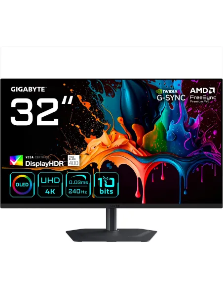 Gigabyte MO32U 32" UHD 4K QD-OLED 240Hz 0.03ms HDR FreeSync/G-Sync EK