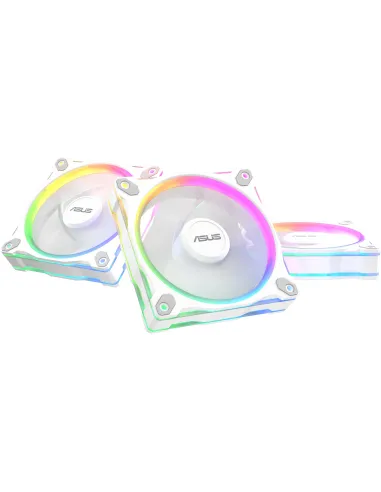 ASUS Prime MR120 Fan ARGB White 3in1 120mm PWM Pack 3 unidades Iluminación Multi LED