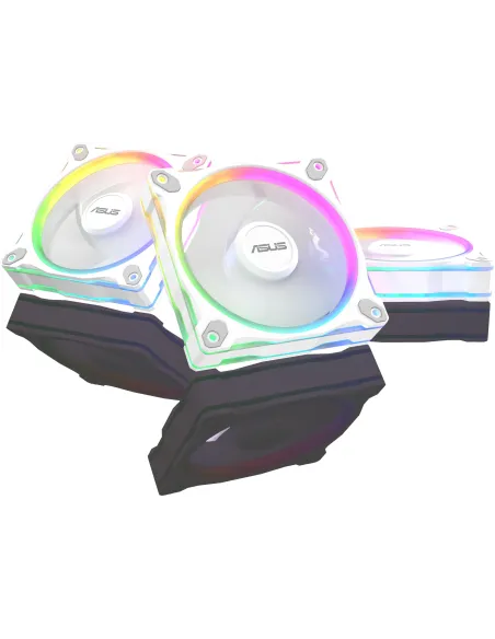 Pack 3 ventiladores ASUS Prime MR120 ARGB 120 mm PWM blanca