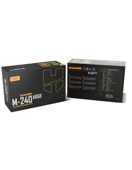 Refrigeración líquida AIO 240 mm NOX Hummer M-240 LCD Black