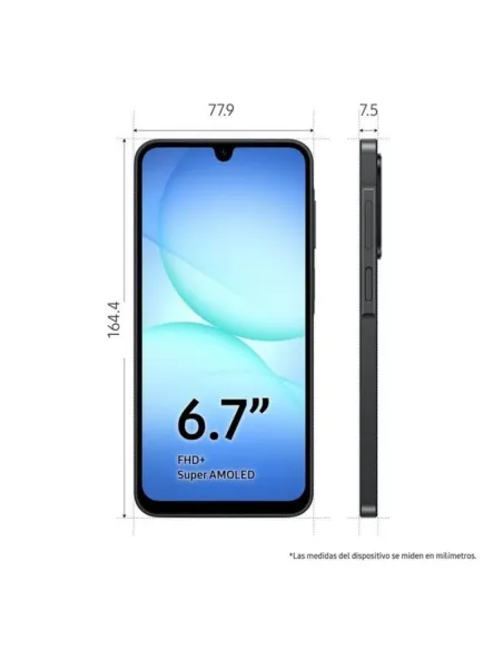 Samsung Galaxy A17 5G 4GB/128GB Negro con protector SAFE