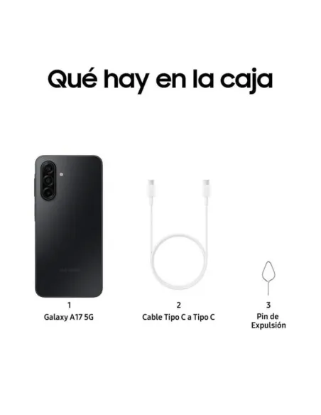 Samsung Galaxy A17 5G 4GB/256GB Negro con Protección SAFE